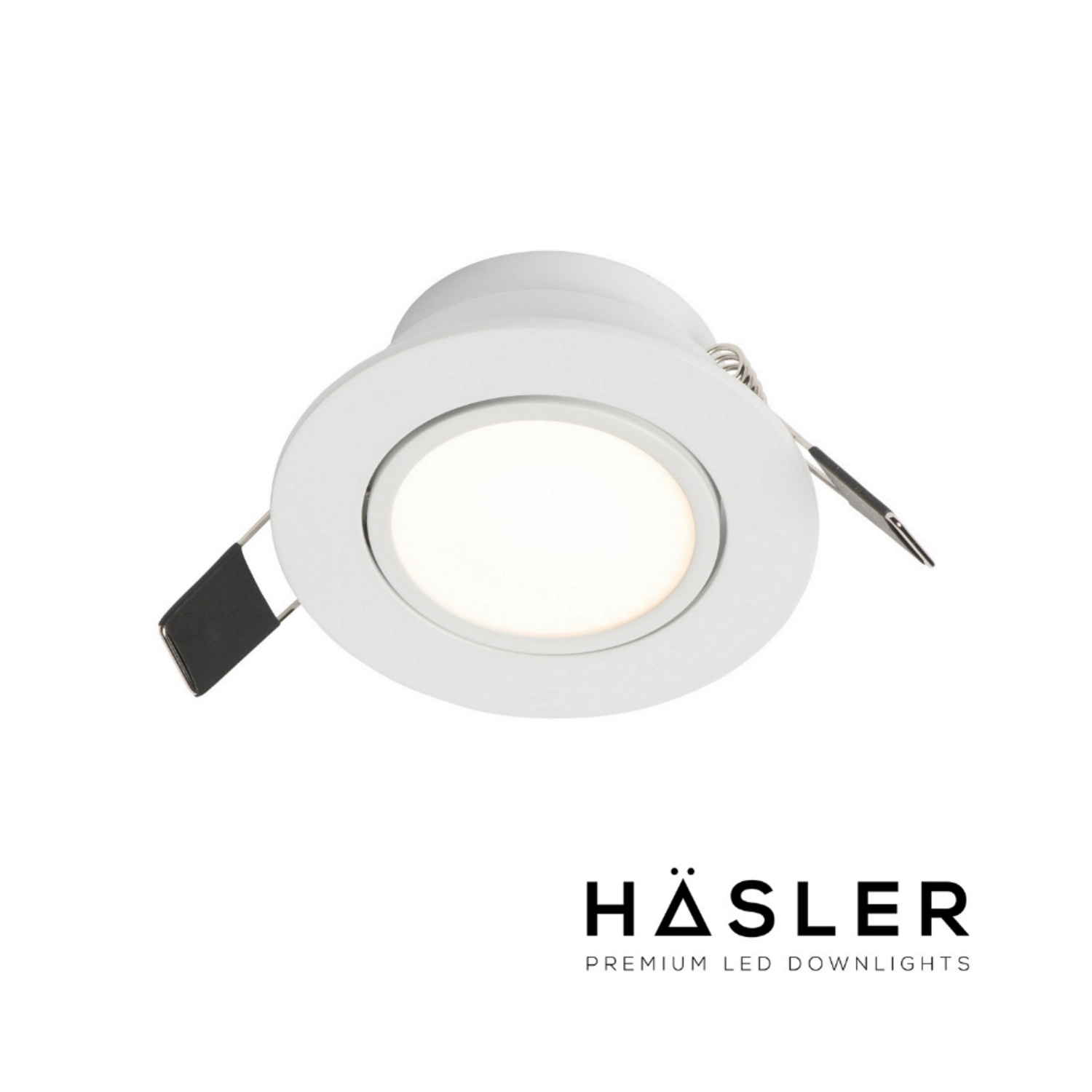 Häsler Inbouwspot Ancona Incl. Fase Aansnijding Dimbaar 8 cm 4 Watt Warm Wit RVS - Set 1 Spot