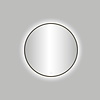 Badkamerspiegel Best Design Venetië Moya LED Verlichting 60x60 cm Rond Gunmetal