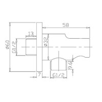 Wiesbaden one-pack inbouwthermostaatset rond type 1 (20cm)