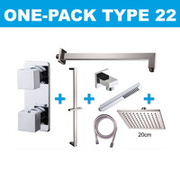 Wiesbaden one-pack inbouwthermostaatset type 22 (20cm)