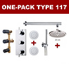 Wiesbaden Wiesbaden one-pack inbouwthermostaatset type 117