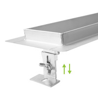 Douchegoot Wiesbaden Eco RVS Met Flens 100cm