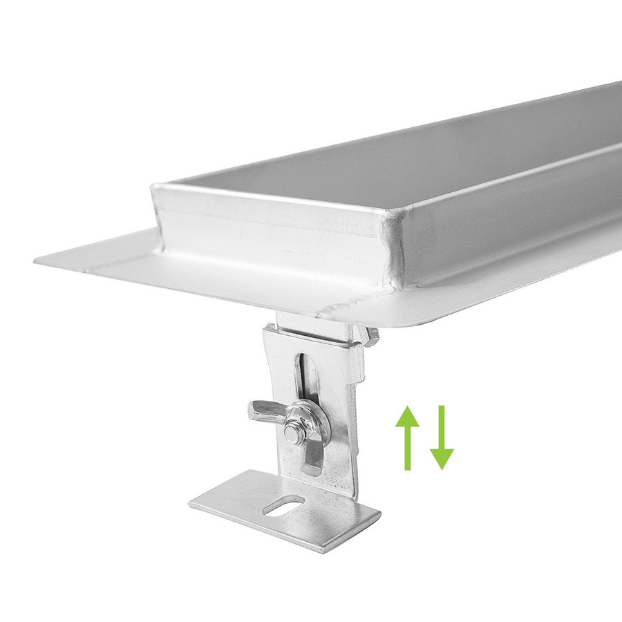 Douchegoot Wiesbaden Eco RVS Met Flens 100cm