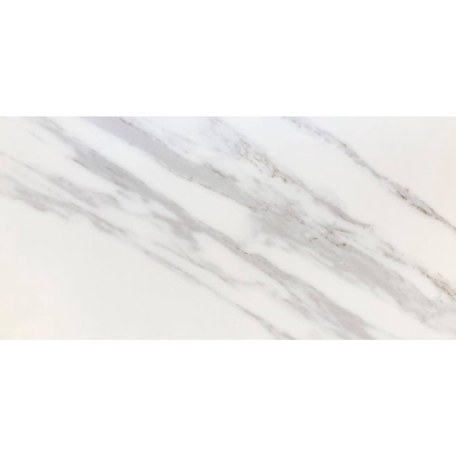 Vloertegel TS-Tiles Marmoles Digital Carrara White Mat 60x120 cm (Doosinhoud 1,44m2)