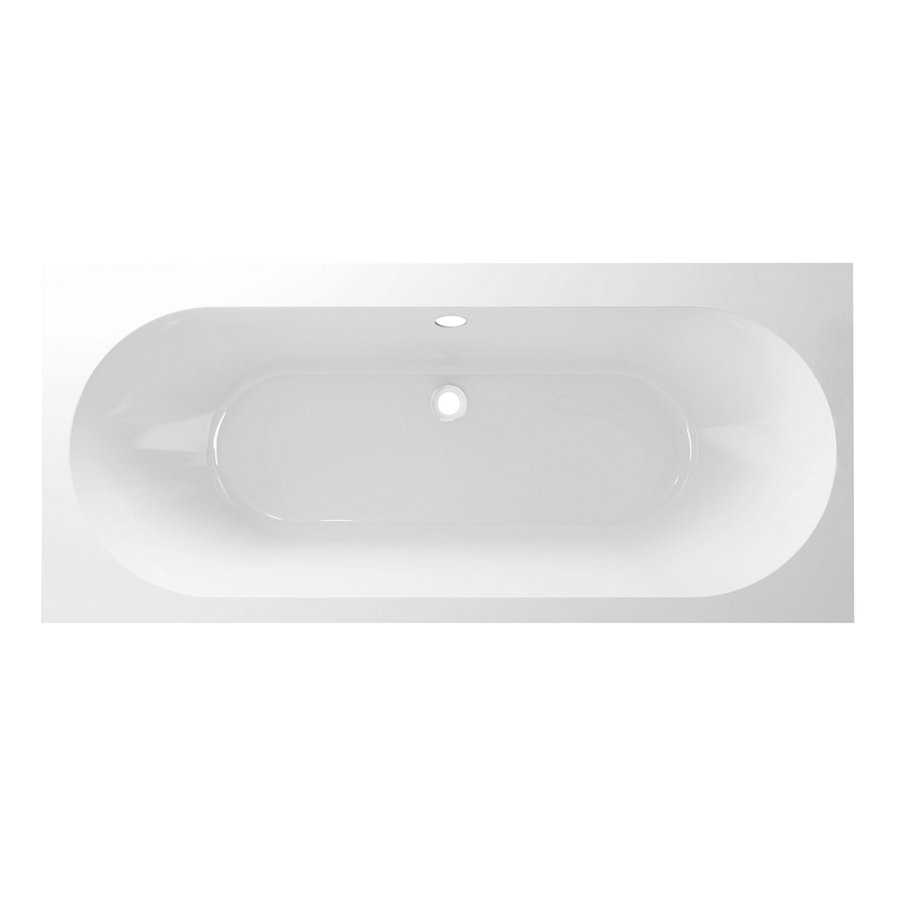 Ligbad Inbouw Aquasplash Puerto 180x80x50 Acryl Mat Wit