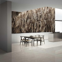 Vloertegel Marazzi Grandemarble Lapato Gerectificeerd 120x278cm Bruin (prijs per tegel)