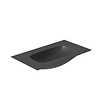 Wastafel Salenzi Nur 82x46 cm Keramiek Mat Zwart 1 kraangat (incl. bijpassende afvoerplug)