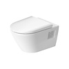 Toilet Duravit D-Neo WonderGliss Wand Rimless Diepspoel 54 cm Hoogglans Wit