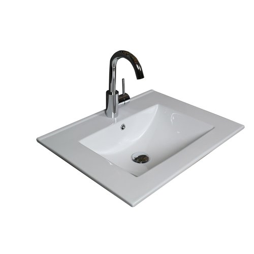 Badmeubelset Aquasplash Salt 60x39cm Met Grepen (Kleurkeuze) 2 Lades Met Wastafel 1 Kraangat Ice White 