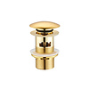 Afvoerplug Aquasplash Design Wastafel Pop Up 76 mm Messing Goud