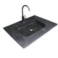 Badmeubelset Aquasplash Salt 60x46cm Met Grepen (Kleurkeuze) 2 Lades Met Wastafel Hardsteen 1 Kraangat Ice White