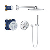 Grohe Grohe Grohtherm SmartControl doucheset rond met SmartBox hoofddouche, handdouche chroom en thermostaatkraan