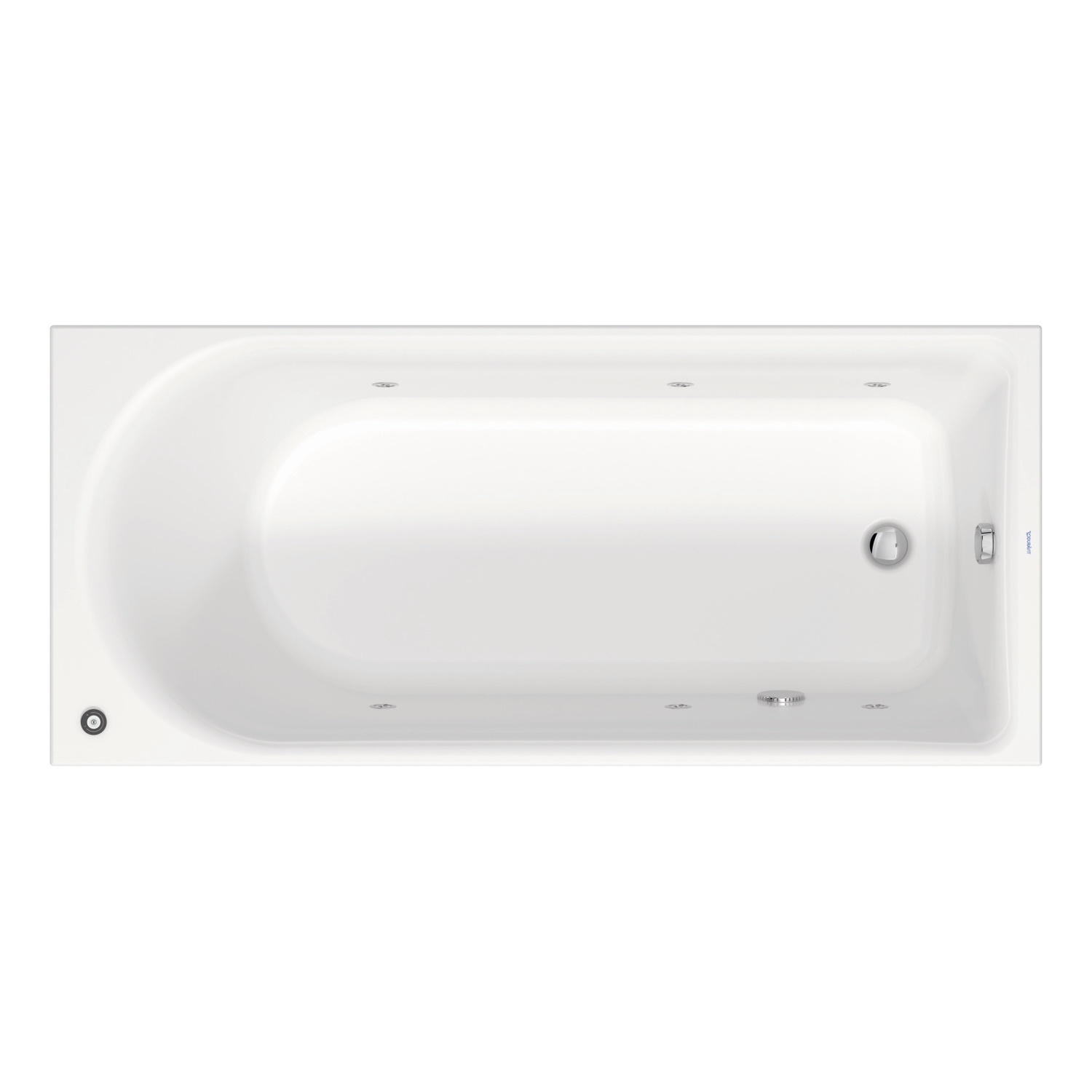 Whirlpool Duravit D-Neo Inbouw 180x80x48.5 cm Wit Duravit