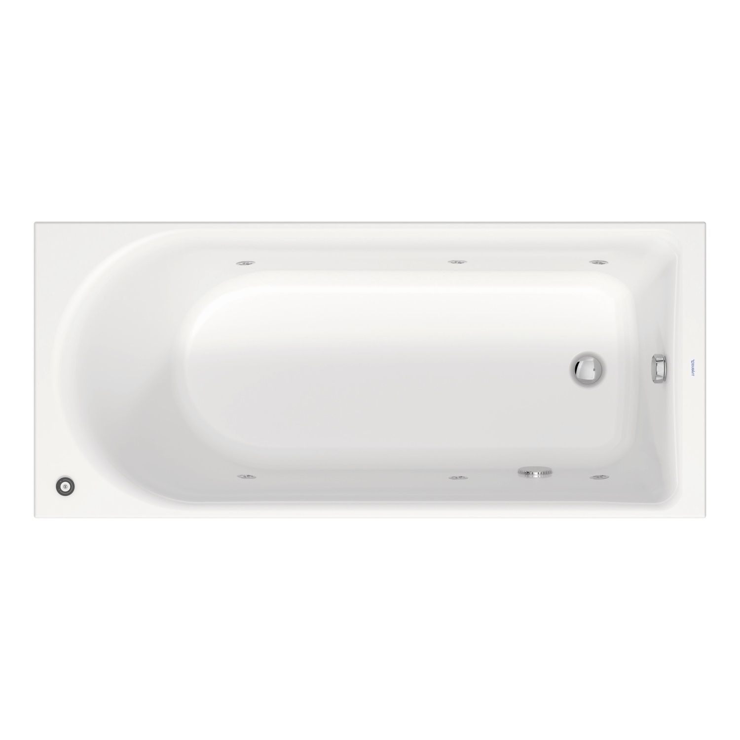 Whirlpool Duravit D-Neo Inbouw 170x75x48.5 cm Wit Duravit