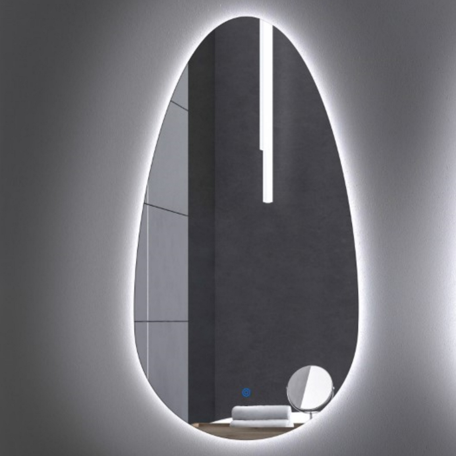 Badkamerspiegel Gliss Triton LED Verlichting 110x60 cm Gliss Design