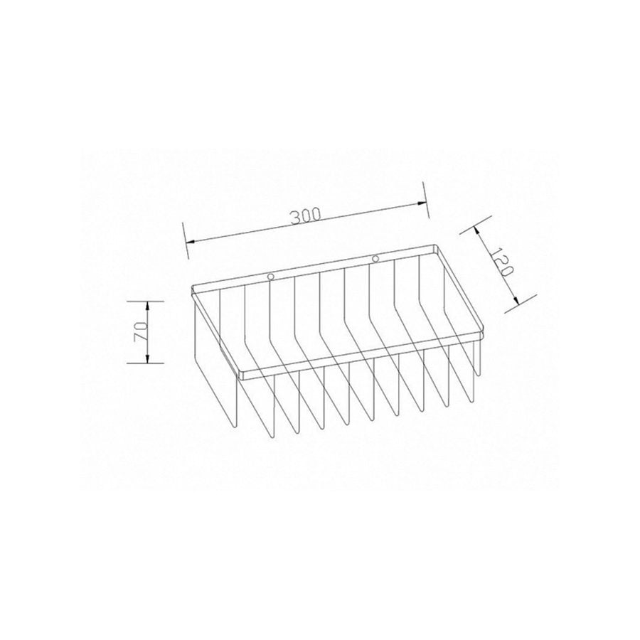 Opbergrek Best Design Moya Douchekorf Rechthoek Gunmetal