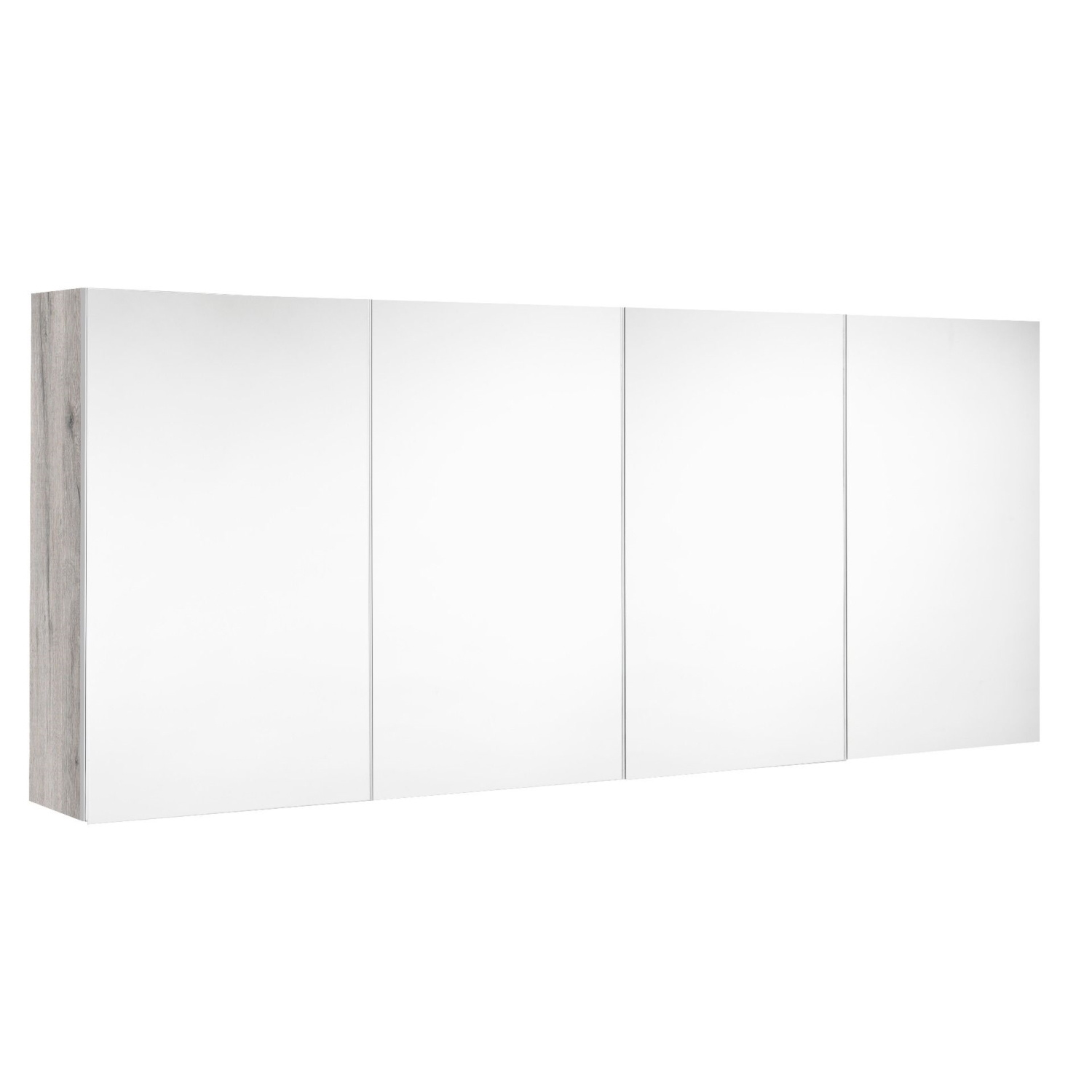 Spiegelkast Allibert Look Stopcontact VDE 140x65x18 cm Eik Vintage Allibert