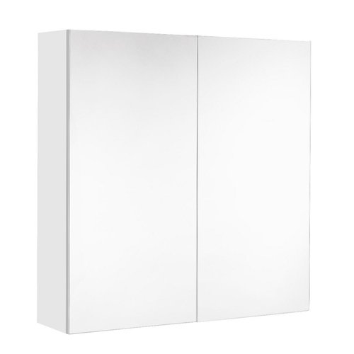 Spiegelkast Allibert Look Stopcontact VDE 60x65x18 cm Glanzend Alpenwit 