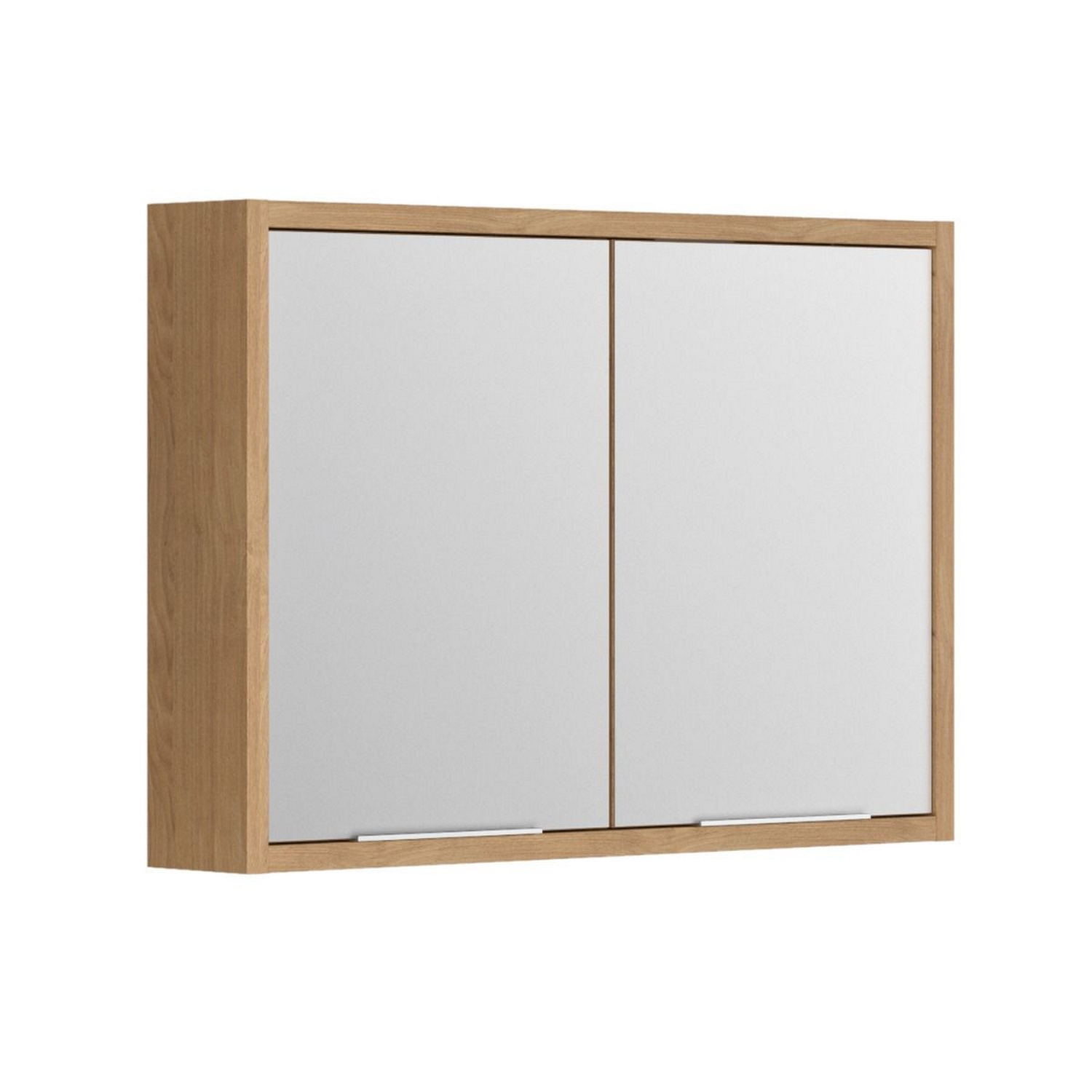 Spiegelkast Allibert Sorento Stopcontact VDE 80x69x17 cm Geolied Kendal Eik Allibert