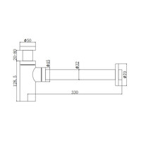 Siphon Wastafel Allibert Sidi Zwart