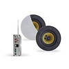 Aquasound Wifi-Audio Versterker Aquasound Airplay + DLNA 50W Inclusief Speakerset Aquasound Samba 205 mm Wit