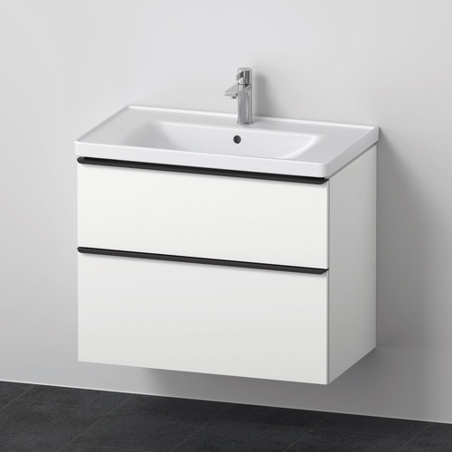 Badkamermeubelset Duravit D-Neo Wastafel Keramiek 80x48x62.5 cm Mat Wit 