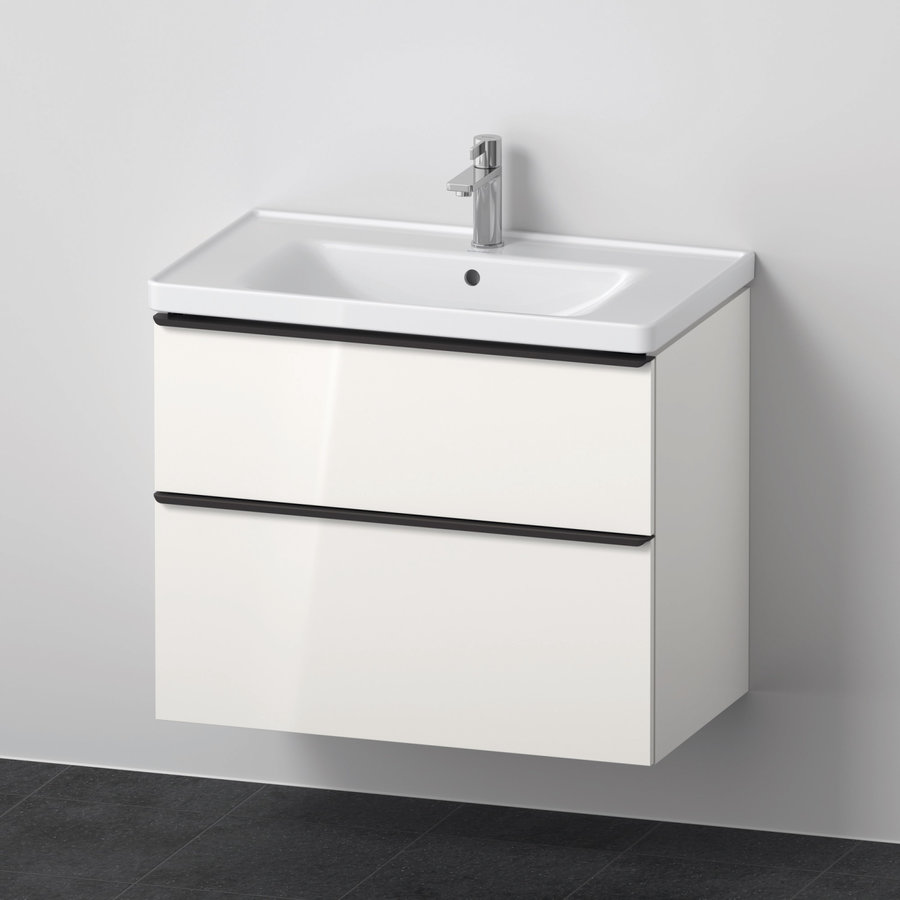 Badkamermeubelset Duravit D-Neo Wastafel Keramiek 80x48x62.5 cm Hoogglans Wit