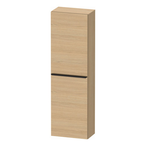 Hoge Kast Duravit D-Neo Kolomkast Wand 132 cm Linksdraaiend Mat Natuur Eiken 