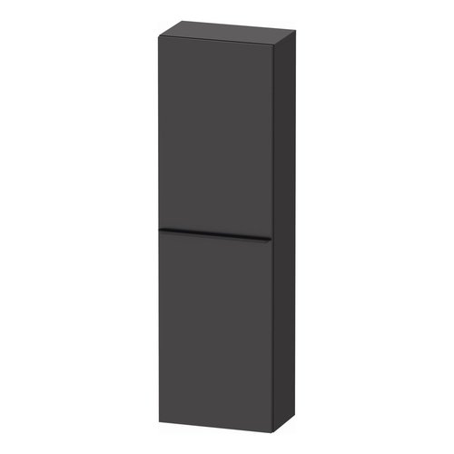 Hoge Kast Duravit D-Neo Kolomkast Wand 132 cm Linksdraaiend Mat Grafiet 