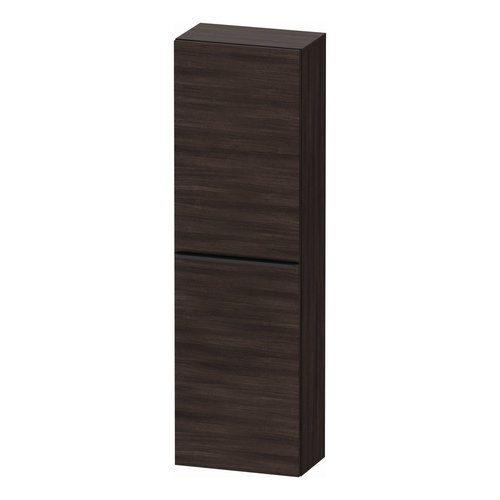 Hoge Kast Duravit D-Neo Kolomkast Wand 132 cm Linksdraaiend Mat Kastanje (Donker) 