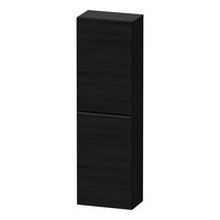 Hoge Kast Duravit D-Neo Kolomkast Wand 132 cm Rechtsdraaiend Mat Eiken Zwart