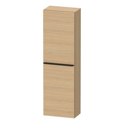 Hoge Kast Duravit D-Neo Kolomkast Wand 132 cm Rechtsdraaiend Mat Natuur Eiken 