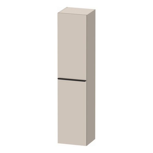 Hoge Kast Duravit D-Neo Kolomkast Wand 176 cm Linksdraaiend Mat Taupe 