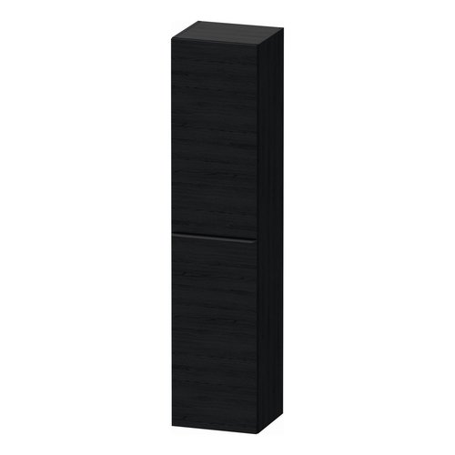 Hoge Kast Duravit D-Neo Kolomkast Wand 176 cm Rechtsdraaiend Mat Eiken Zwart 