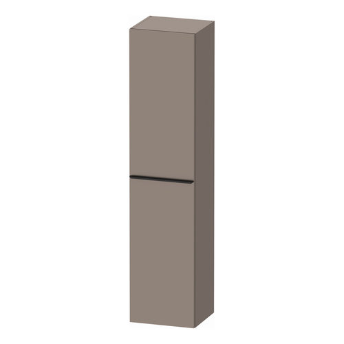 Hoge Kast Duravit D-Neo Kolomkast Wand 176 cm Rechtsdraaiend Mat Basalt 