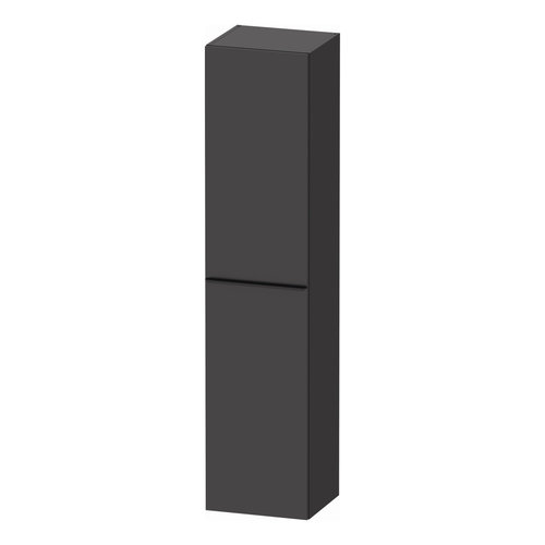 Hoge Kast Duravit D-Neo Kolomkast Wand 176 cm Rechtsdraaiend Mat Grafiet 