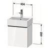 Badmeubel Duravit D-Neo Wand 43.4x32.2x44 cm Rechts Mat Noten