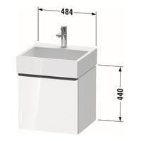 Badmeubel Duravit D-Neo Wand 48.4x44.2x44 cm Mat Kastanje (Donker)