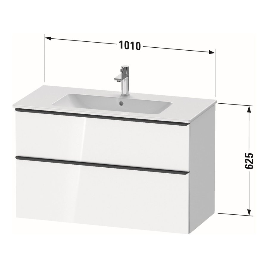 Badmeubel Duravit D-Neo Wand 101x46.2x62.5 cm Mat Eiken Terra