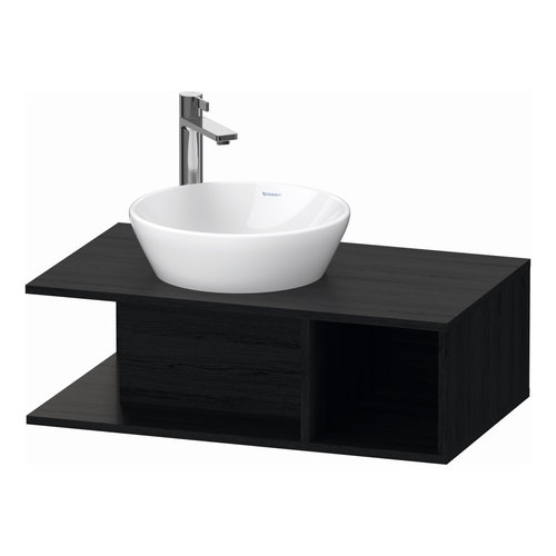 Badmeubel Duravit D-Neo Wand 80x48x26 cm Rechts Mat Eiken Zwart 