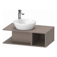 Badmeubel Duravit D-Neo Wand 80x48x26 cm Rechts Mat Basalt