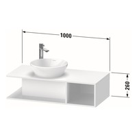 Badmeubel Duravit D-Neo Wand 100x48x26 cm Rechts Mat Natuur Eiken