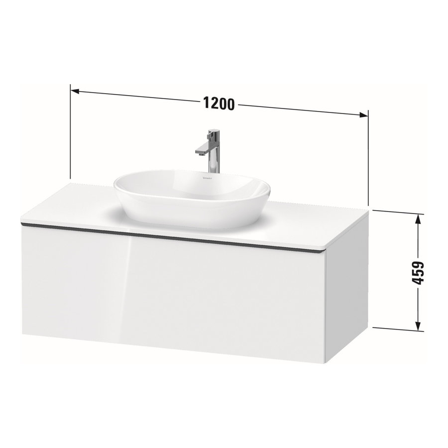 Badmeubel Duravit D-Neo Wand 120x55x45.9 cm Mat Noten (Donker)