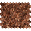 Dune Mozaiek Tegels Dune Corten Hexagon 26x30.2 cm Bruin (Prijs per Matje)