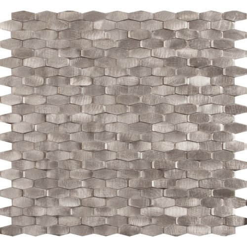 Mozaiek Tegels Dune Halley Silver Hexagon 28.4x30 cm Zilver (Prijs Per Matje) 