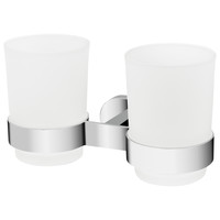 Tandenborstelhouder Haceka Gio Dubbel Glas Met Chroom