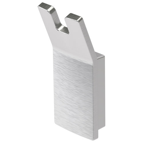 Handdoekhaak Haceka Aline Dubbel Geborsteld Aluminium 