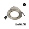 Hasler Inbouwspot Häsler Tordera Incl. Fase Aansnijding Dimbaar 8 cm 4 Watt Helder Wit RVS Set 10x