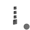 Thermostaat Hotbath Gal High Flow met 3 Stopkranen Geborsteld Gunmetal PVD