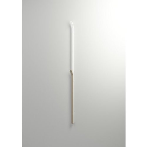 Elektrische Radiator Stick Instamat ARC Handdoekwarmer 170 cm 34W Gepolijst Aluminium Soft Wit 